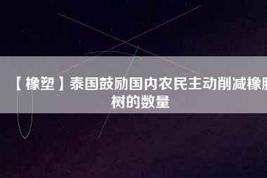 【橡塑】泰國鼓勵國內農民主動削減橡膠樹的數量