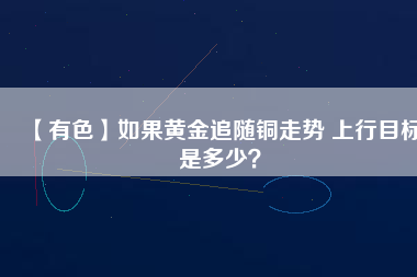 【有色】如果黃金追隨銅走勢 上行目標是多少？