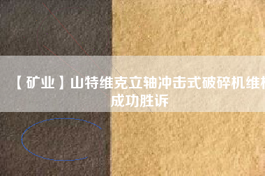 【礦業】山特維克立軸沖擊式破碎機維權成功勝訴