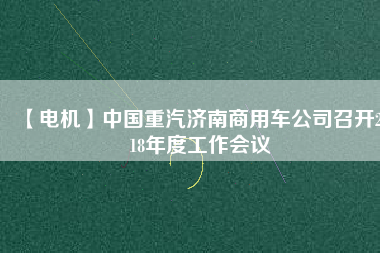 【電機(jī)】中國(guó)重汽濟(jì)南商用車公司召開2018年度工作會(huì)議
          